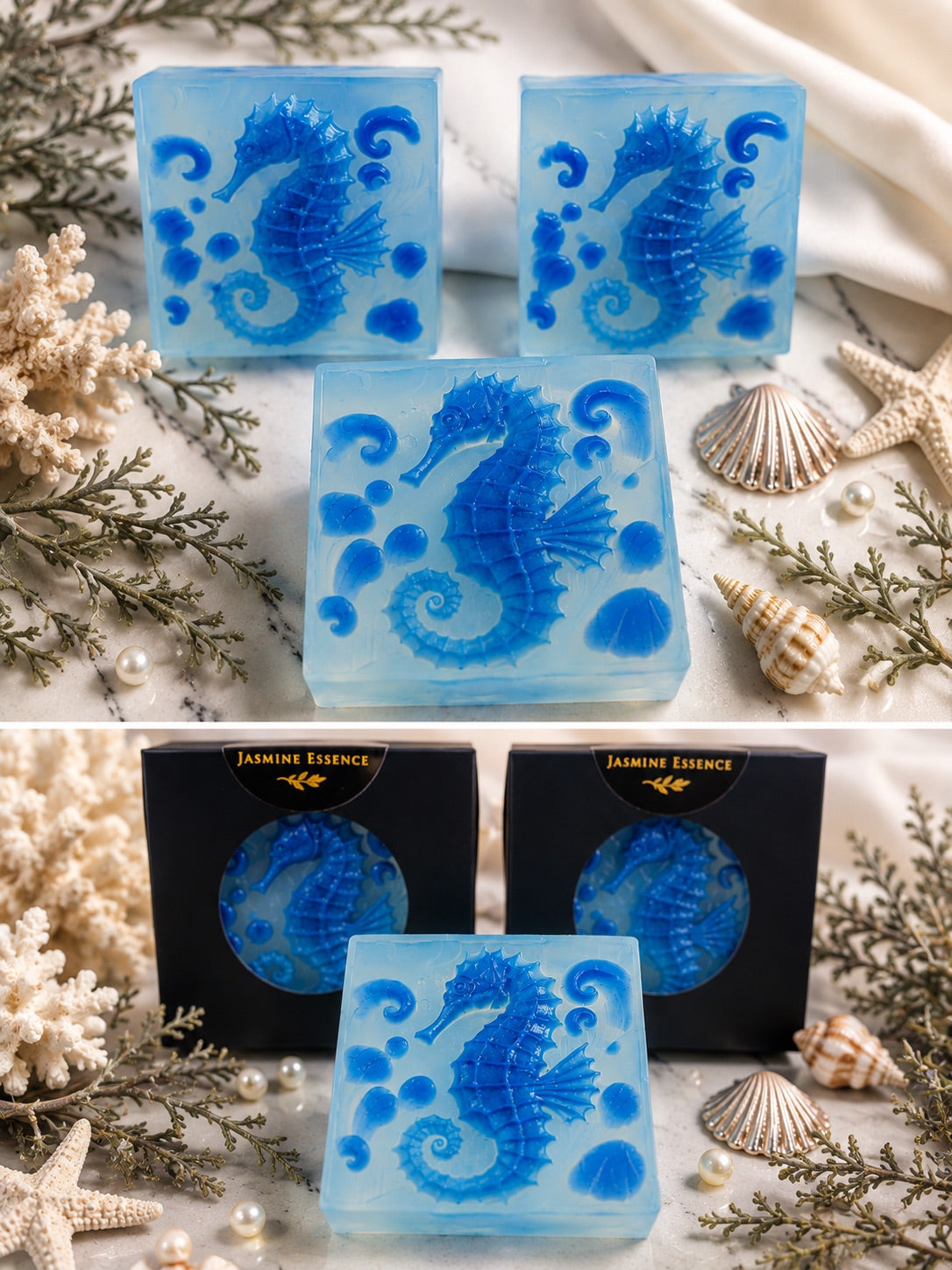 Ocean Collection – Luxury Seahorse Handmade Soap