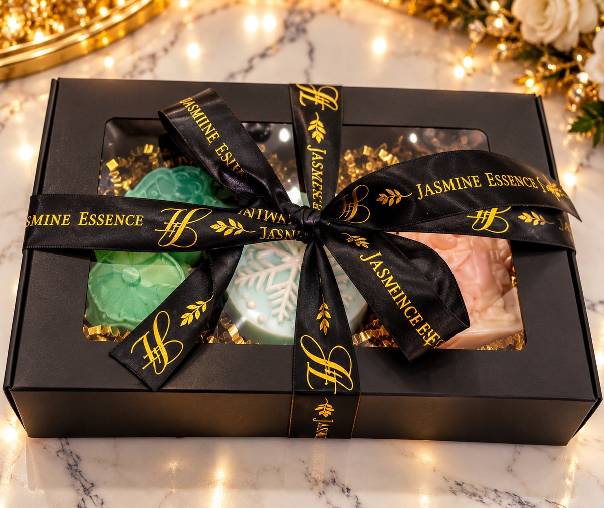 Jasmine Essence – Luxury Handmade Soap Gift Set (3-Piece)