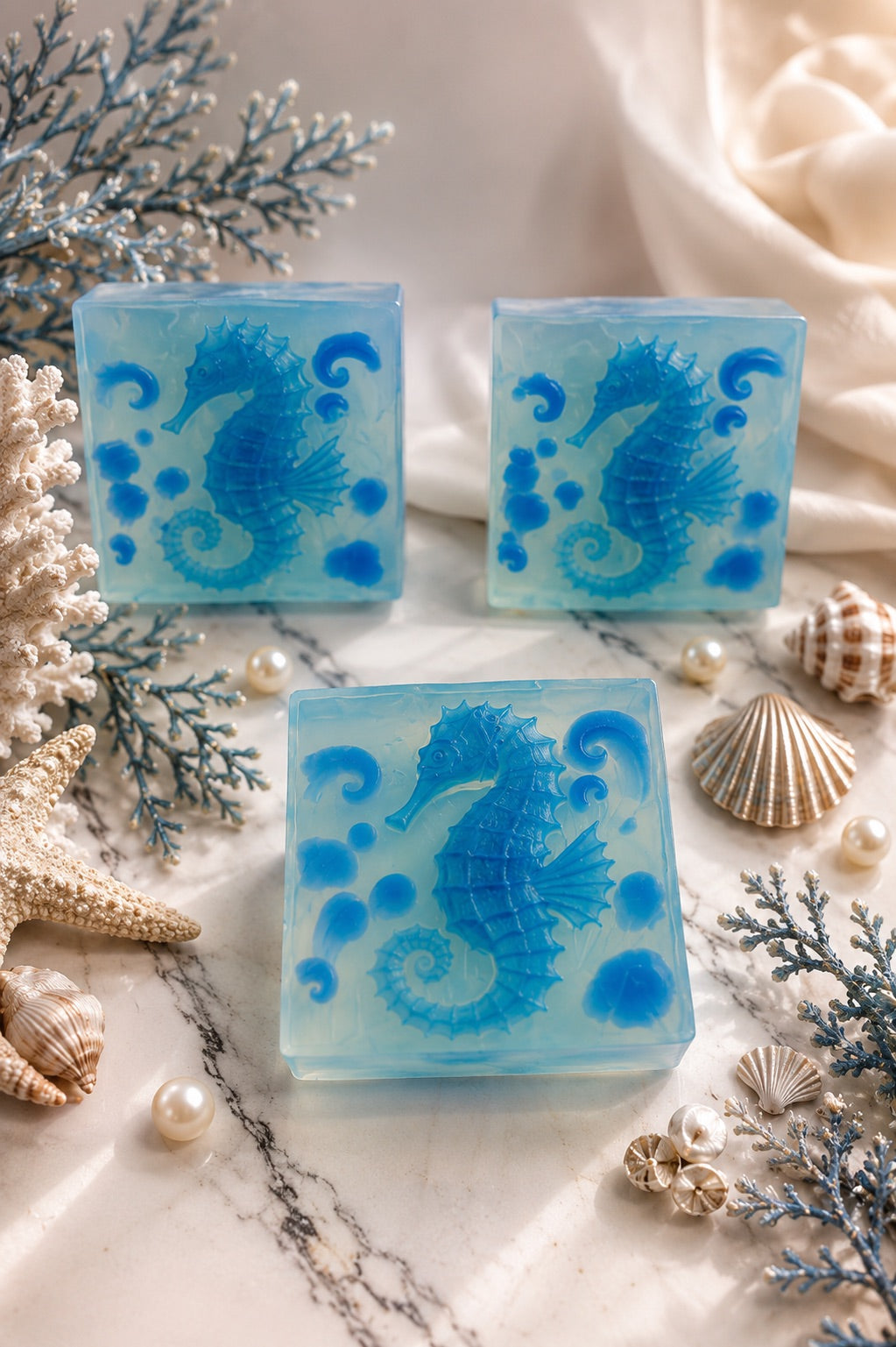 Ocean Collection – Luxury Seahorse Handmade Soap