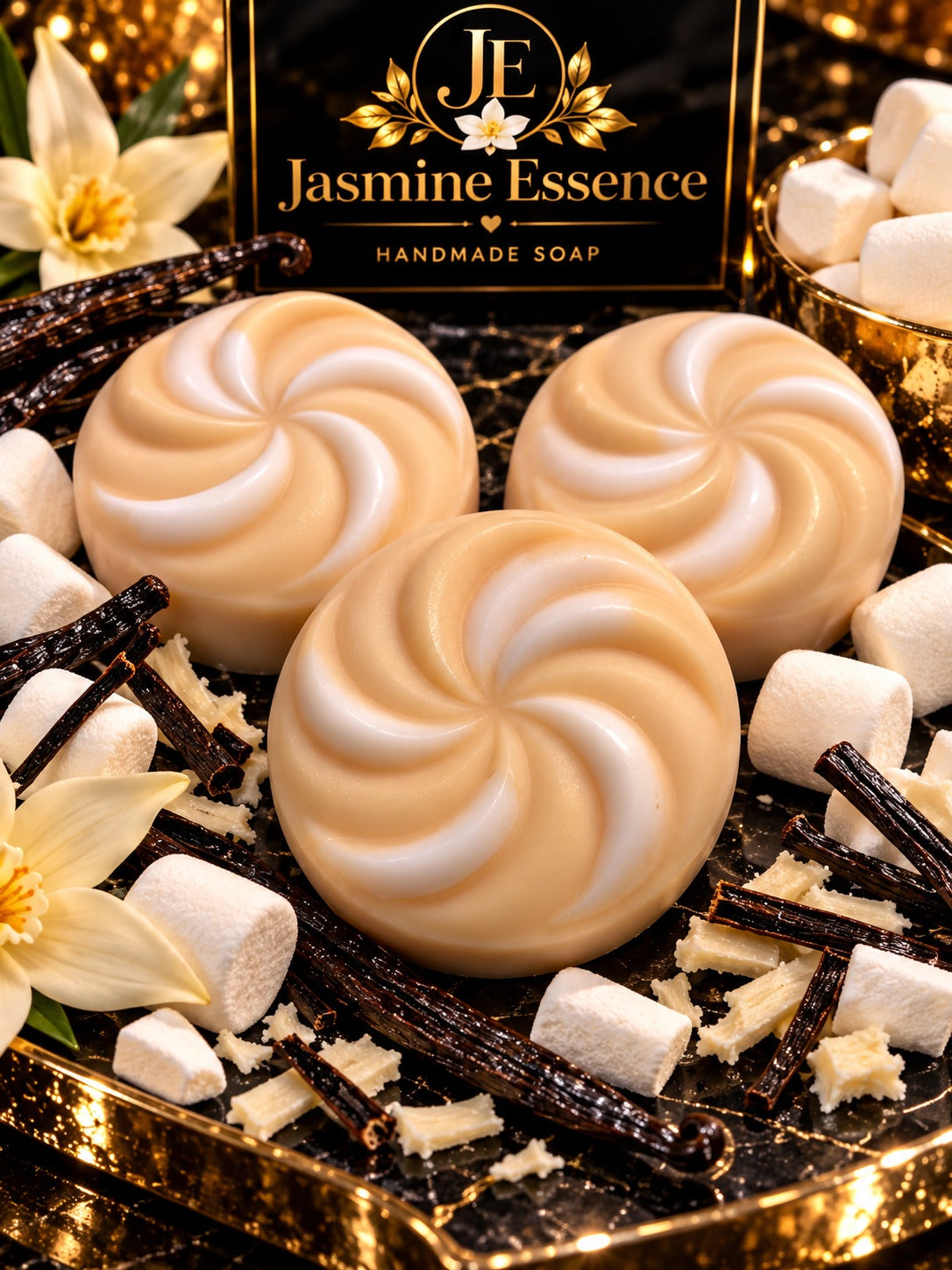 Vanilla Marshmallow Luxe | Handmade Vanilla Soap | Luxury Botanical Soap | Creamy Artisan Bar