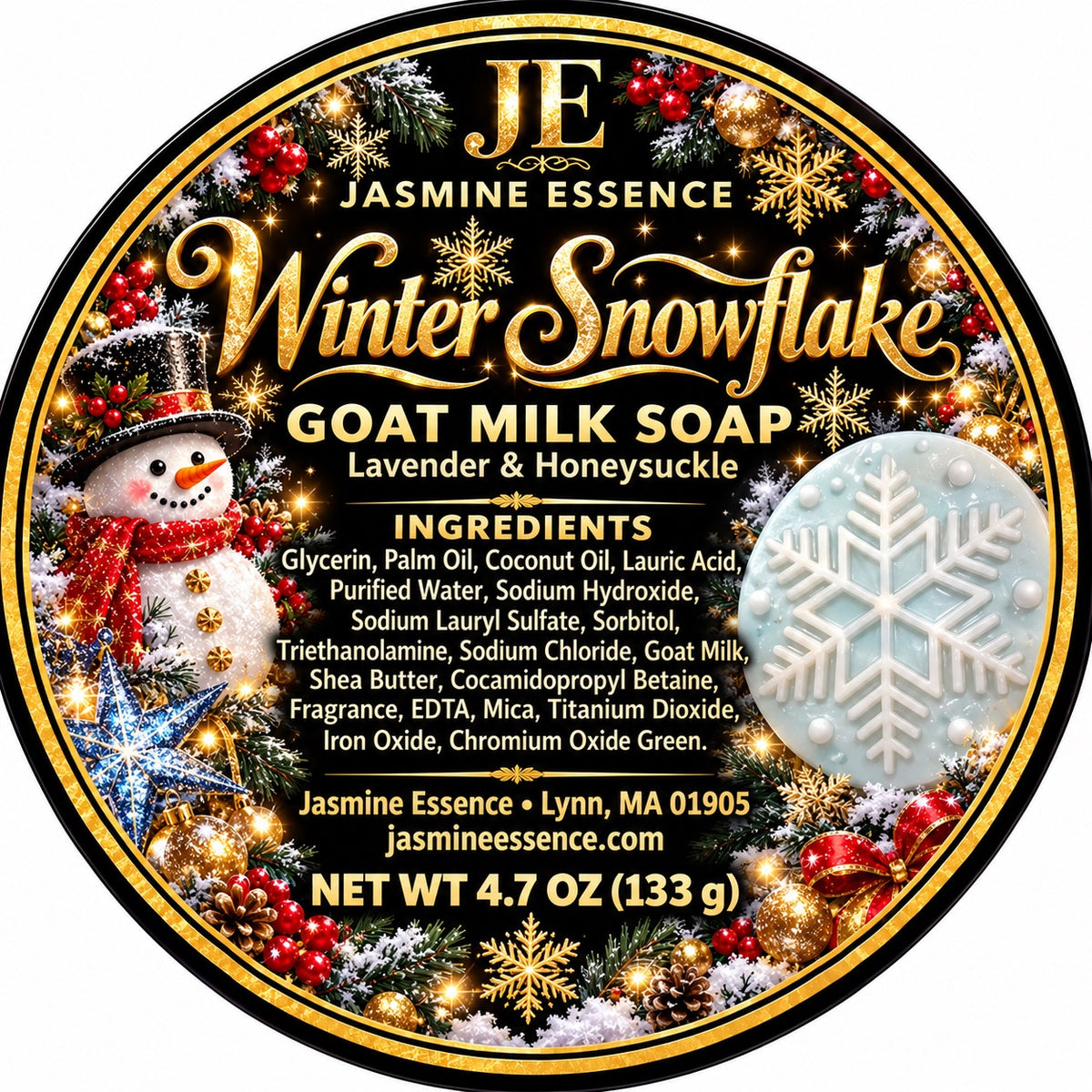 Winter Snowflake Soap
